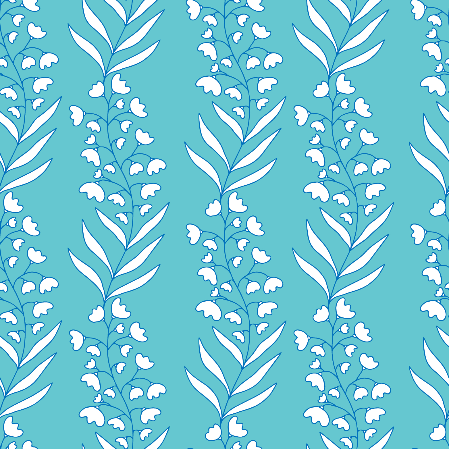 Loza•azul•floreada